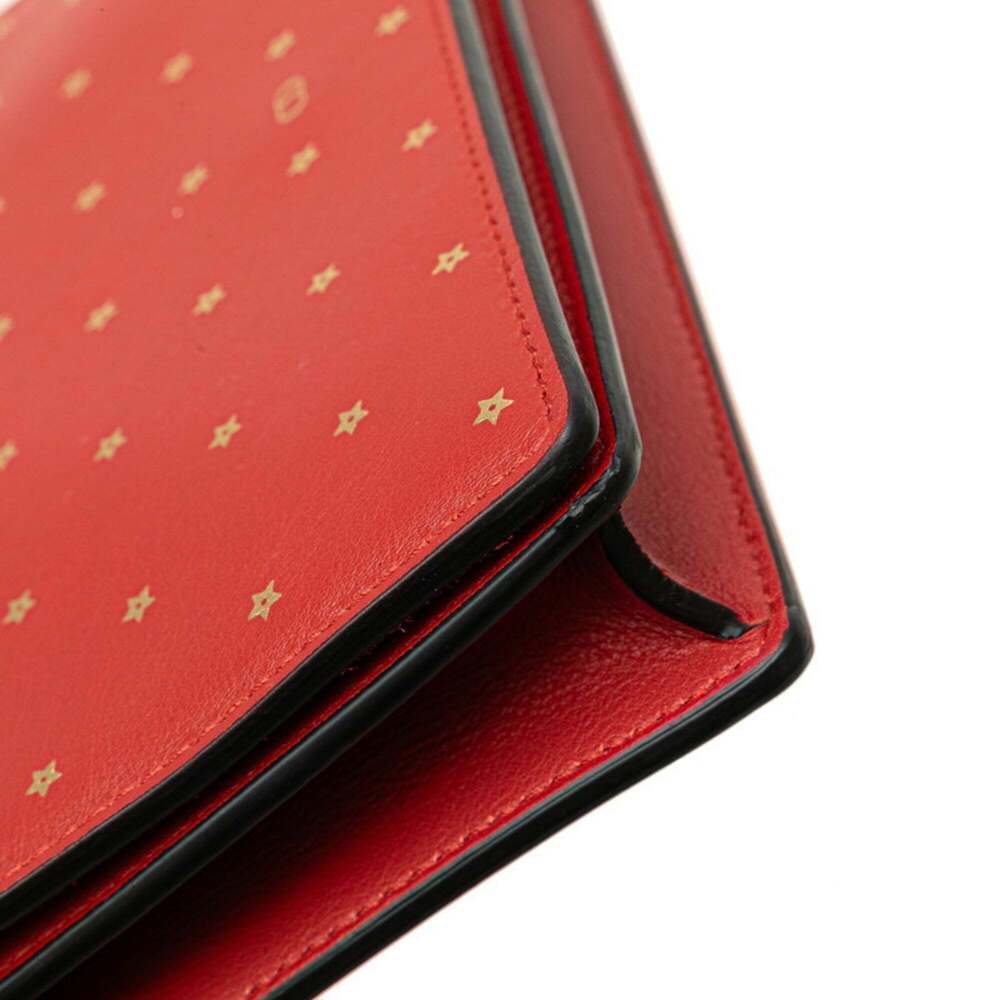 CHRISTIAN DIOR Red Leather Shoulder Bag - Picture 4 of 15